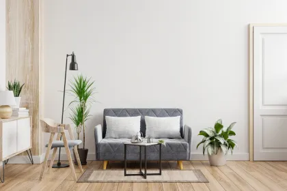 Wohnzimmer einer Wohnung vor der Wohnungsauflösung – Fix Entrümpelung in Schlangenbad